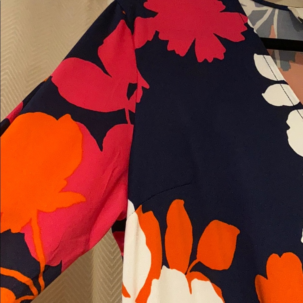 Floral 3/4 Sleeve Dress - Picture 3 of 5